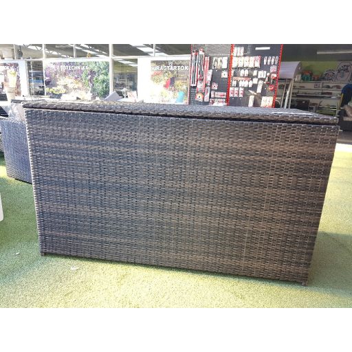 Rattan párnatartó láda, kevert barna 166x75x96cm