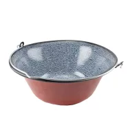 Bogrács zománcozott 14 liter, piros