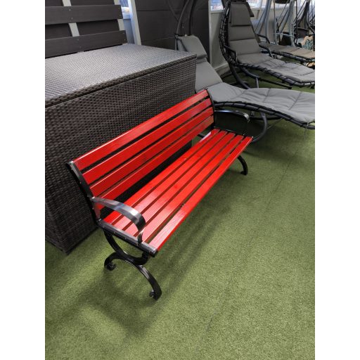 Alumínium pad vörös fa lécekkel (2095)