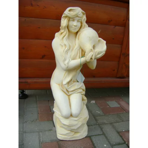 Kagylós leány szobor, antikolt (300064)