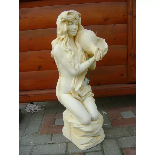 Kagylós leány szobor, antikolt (300064)