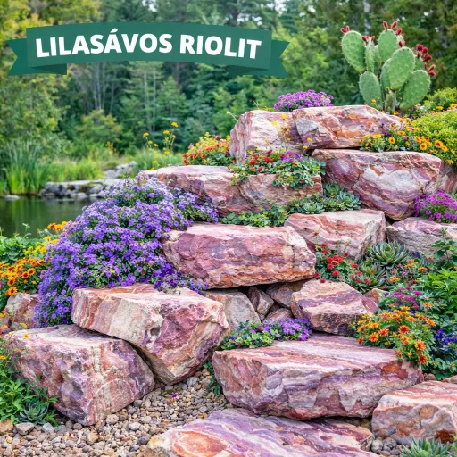 Sziklakerti kő lilasávos riolit (400046)