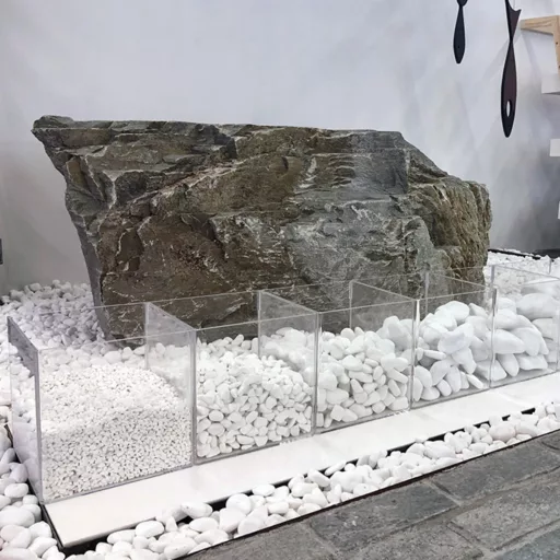 Kavics Thasos fehér 1-3 cm 25kg/zsák (400201)