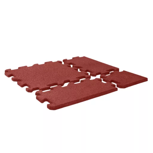 Ütéscsillapító gumilap sarokelem 2 cm vörös PUZZLE