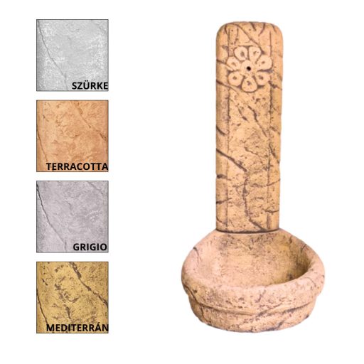 Fabro-Virágos ivókút terracotta (600154-T)