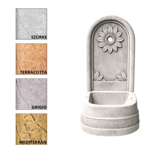 Fabro-Margarétás falikút  szürke (600155-SZ)