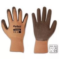 Védőkesztyű PERFECT Grip Brown latex 8"