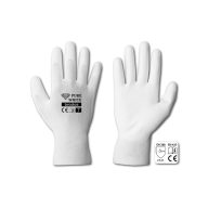 Védőkesztyű PURE WHITE polyuretán 7"