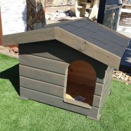 Kutyaház nyeregtetős 75x55 cm