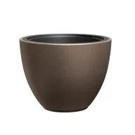 Kaspó műanyag HEOS ECO WOOD 57 cm, kávé