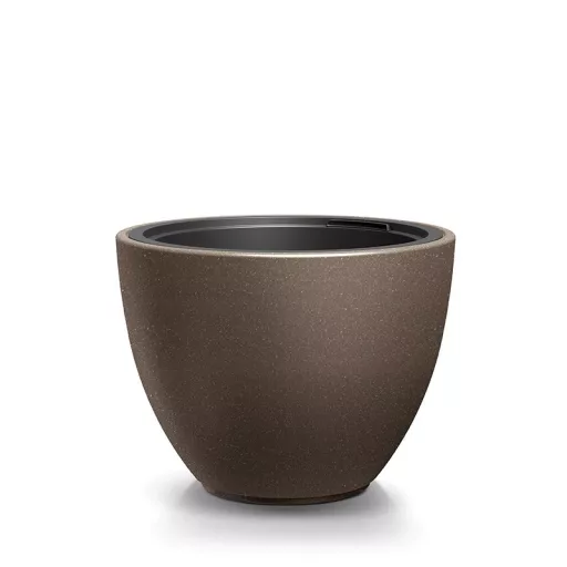 Kaspó műanyag HEOS ECO WOOD 57 cm, kávé