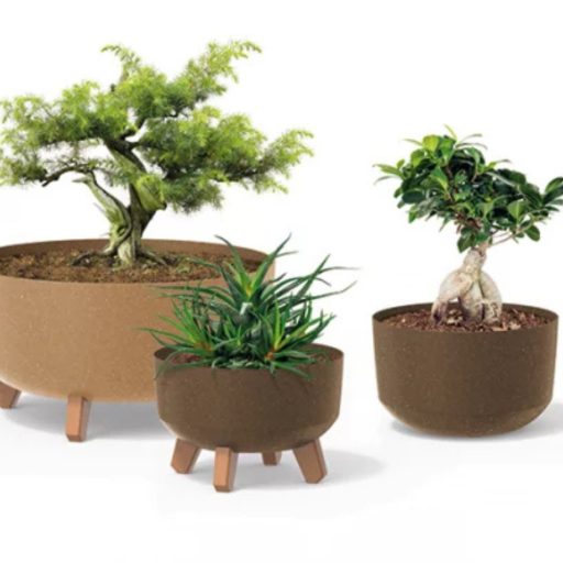 Kaspó GRACIA 400W Ecowood kávé(DGRL-400W-4625)