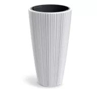 Kaspó ORO magasított kerek 40 cm, fehér(DHOR400/S449)