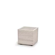 Kaspó MADERA SQUARE ECO WOOD 40 cm, fehér( DMA400W/S449W)