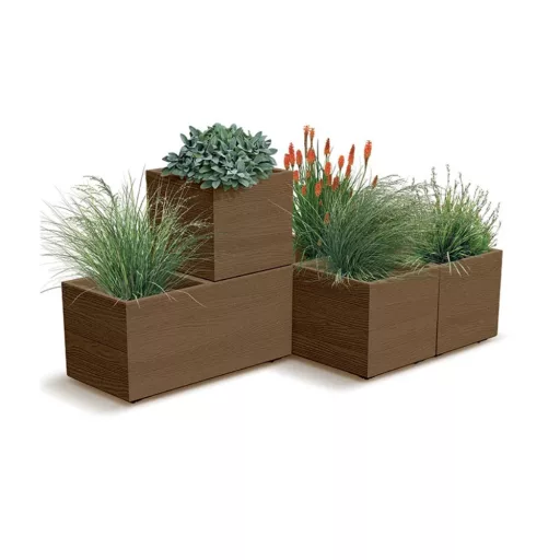 Kaspó MADERA CASE ECO WOOD 80 cm, natur(DMA800W/4665W)