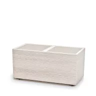 Kaspó MADERA CASE ECO WOOD 80 cm, fehér (DMA800W/S449W)