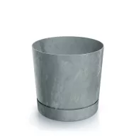   Kaspó TUBO P BETON EFFECT 39cm, beton szürke (DPOP400E/422U)
