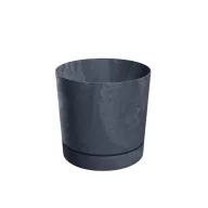 Kaspó TUBO P BETON EFFECT 39cm, antracit (DPOP400E-S433)