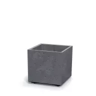   Kaspó SIERRA SQUARE BETON EFFECT 40 cm, marengo(DSI400E/425U)