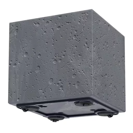 Kaspó SIERRA SQUARE BETON EFFECT 40 cm, marengo(DSI400E/425U)