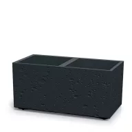  Kaspó SIERRA CASE BETON EFFECT 80 cm,fekete beton(DSI800E/B411)