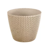 Kaspó 130 kötött mintás ECO WOOD, natur (DSP130W/4665)
