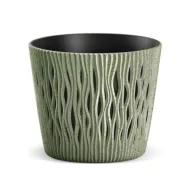 Kaspó Sandy Round ECO WOOD, zöld (DSR220W/2262)