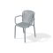 Kerti szék karos magastámlás BRENE, achát szürke