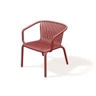 Kerti szék karos, BRENE retro-vörös