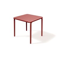 Kerti étkező asztal BRENE, retro vörös