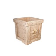 Jován Firenze kocka váza 35cm barna