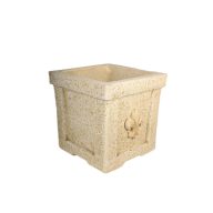 Jován Firenze kocka váza 35cm bézs