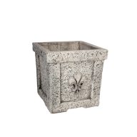 Jován Firenze kocka váza 35cm szürke