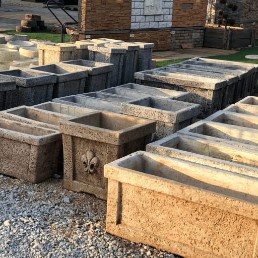 Jován Firenze kocka váza barna (50cm)