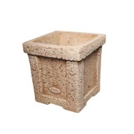 Jován Róma Kocka Váza Barna(35cm)