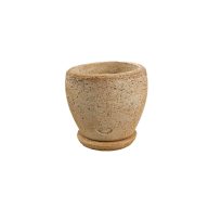 Jován Innova Kerek Váza Alátéttel 35 cm,  barna