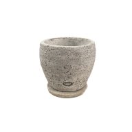 Jován Innova Kerek Váza Alátéttel 35 cm, szürke