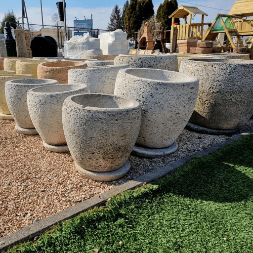 Jován Innova Kerek Váza Alátéttel Barna(45cm)