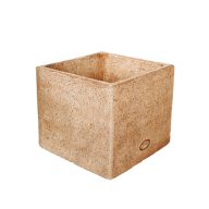 Jován-Innova Minimál kocka váza, barna 