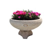 Jován Innova virágtál alátéttel, barna 