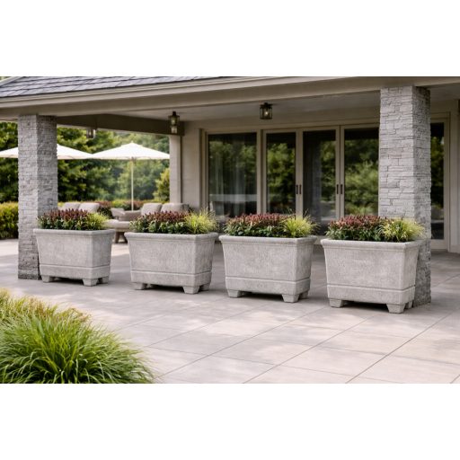 Budapest Kordon Virágláda 2 lábbal, láva