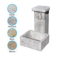 Jován Innova Zen kút szögletes, alacsony, szürke