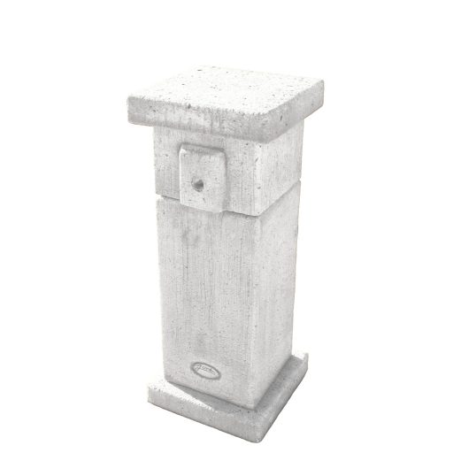 Jován Innova szögletes kútoszlop alacsony, fehér 