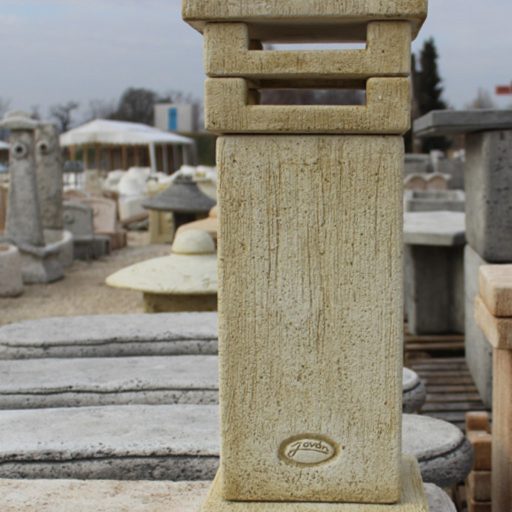 Jován Innova kerti lámpa, szögletes, barna