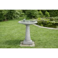 Jován Bacchus madárfürdető sima oszloppal, szürke
