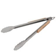 Húsfogó csipesz BBQ 45 cm, bambusz nyél