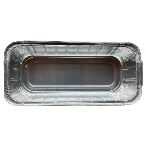 Alumínium grill tálca fedéllel szögletes, 5 db/csomag