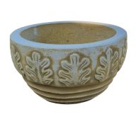 Lonkai Tölgyleveles váza 40cm sárga (LON122,3/sárga)