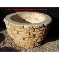 Rétegelt téglasoros váza- 42x30cm (LON136.1)