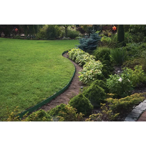 EASY BORDER gyepszegély-készlet 10m x 4cm, zöld